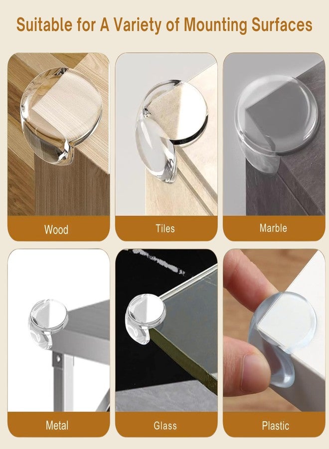 ONE AND ONLY واقي زوايا سيليكون فريد من نوعه لسلامة الأطفال - واقيات شفافة على شكل حرف C للحواف والزوايا للطاولات والأسرة والأثاث | ناعم وخالٍ من مادة BPA لحماية الأطفال | لاصق قوي | عبوة من 12 قطعة - Image 3