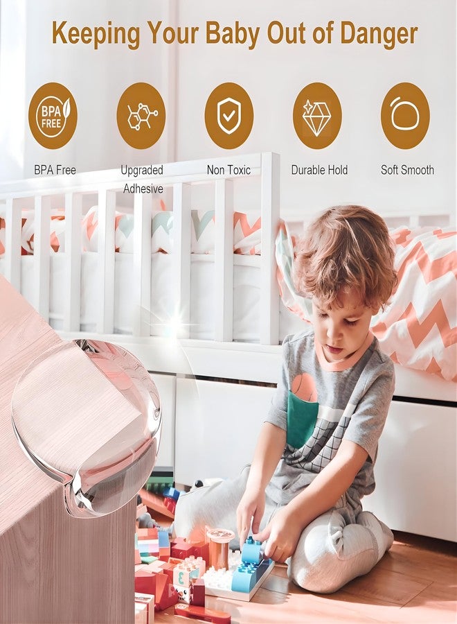 ONE AND ONLY واقي زوايا سيليكون فريد من نوعه لسلامة الأطفال - واقيات شفافة على شكل حرف C للحواف والزوايا للطاولات والأسرة والأثاث | ناعم وخالٍ من مادة BPA لحماية الأطفال | لاصق قوي | عبوة من 12 قطعة - Image 4