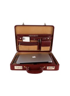 HAMMONDS FLYCATCHER HAMMONDS FLYCATCHER Genuine Leather Briefcases With Combination Lock| D-L:17"H:12.5"B:3"  - Image 3