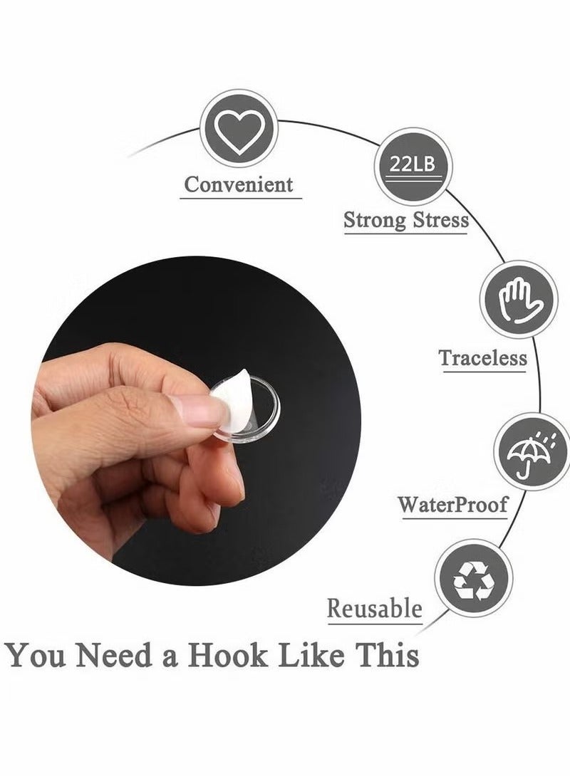 100Pcs Self-Adhesive Hook Heavy Duty Wall Hooks Without Drilling  - Image 5
