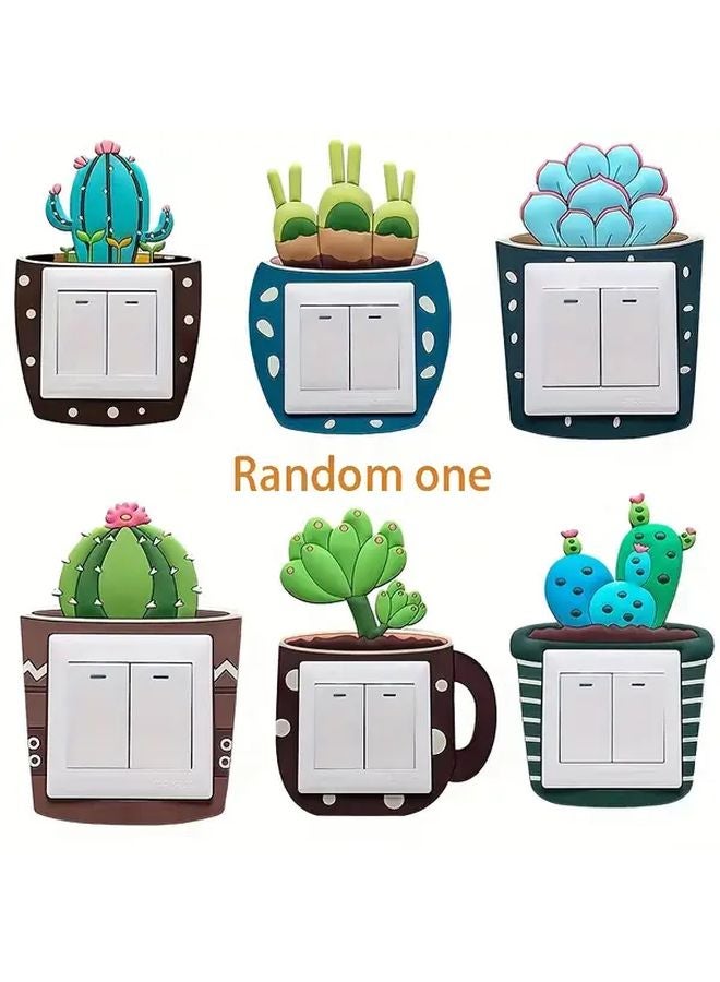 Glow In The Dark Switch Cover No Drill Adhesive Backing Easy Installation 1pc - Image 1