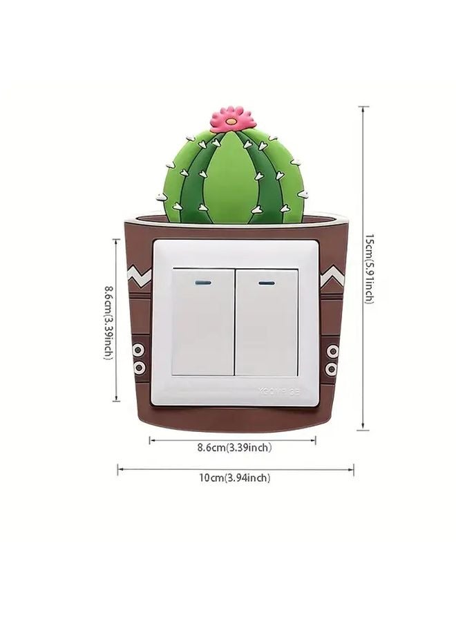 Glow In The Dark Switch Cover No Drill Adhesive Backing Easy Installation 1pc - Image 4