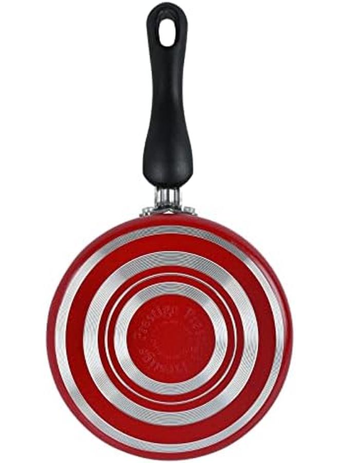 Prestige Classique Aluminum 14 Cm Milk Pan Non Stick Surface Comfortable Grip Handle Red  - Image 4