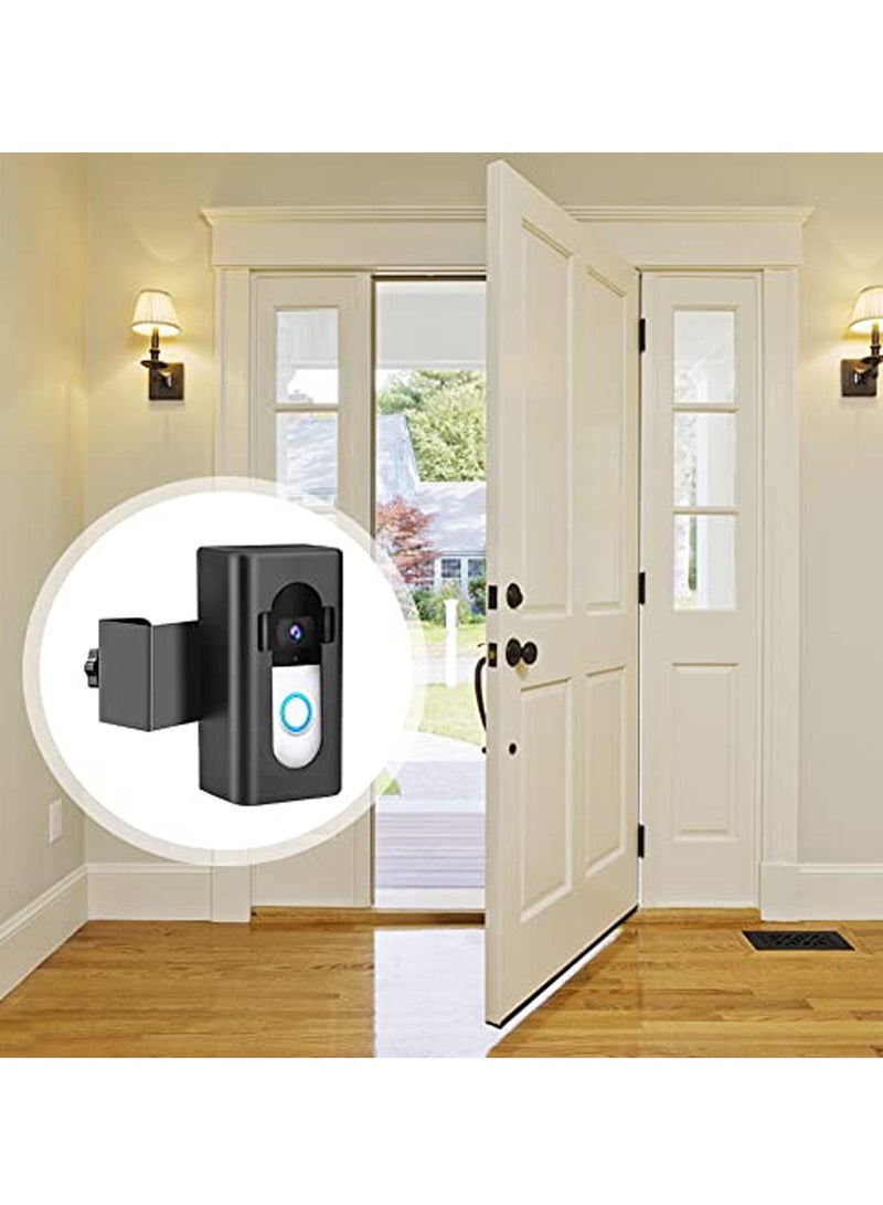SYOSI Anti-Theft Door Video Doorbell Mount, Adjustable No-Drill Mounting Bracket for Video Doorbell Cover Holder Not Block Doorbell Sensor, Doorbell Adapter Holder for Home Rentals Office Room - Image 3