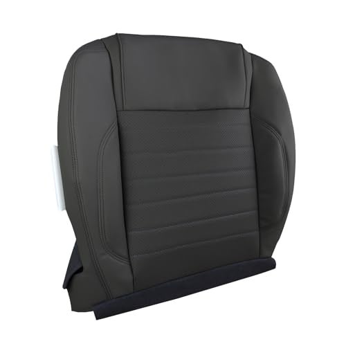 Prefer Warehouse Perforated Driver Bottom Seat Cover Compatible with 2010 2011 2012 2013 2014 Ford Mustang GT, Leather | Waterproof OEM-Style Replacement | Heated & Non-Heated Seats，Trim Code: 4W, Black - Image 5