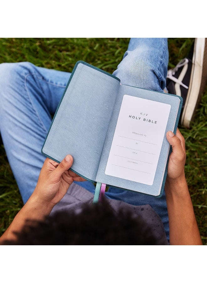 KJV Holy Bible: Thinline Youth Edition, Teal Leathersoft, Red Letter, Comfort Print: King James Version (Verse Art Cover Collection): Holy Bible, King James Version - Image 5