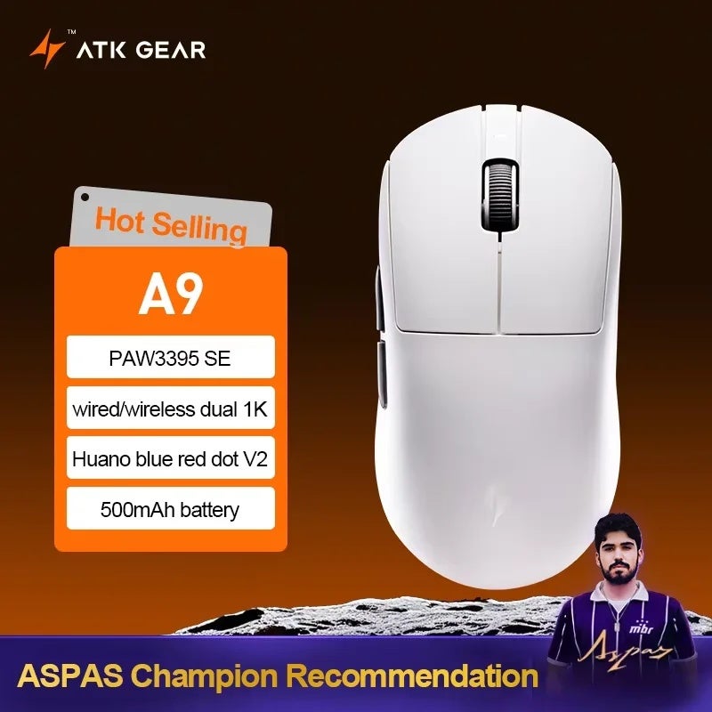 ATK A9 Series Gaming Mouse, A9 SE, A9 Plus, A9 Pro Max, A9 Ultra Max, A9 Ultimate, A9 Air Ultimate, A9 Mini - Image 1