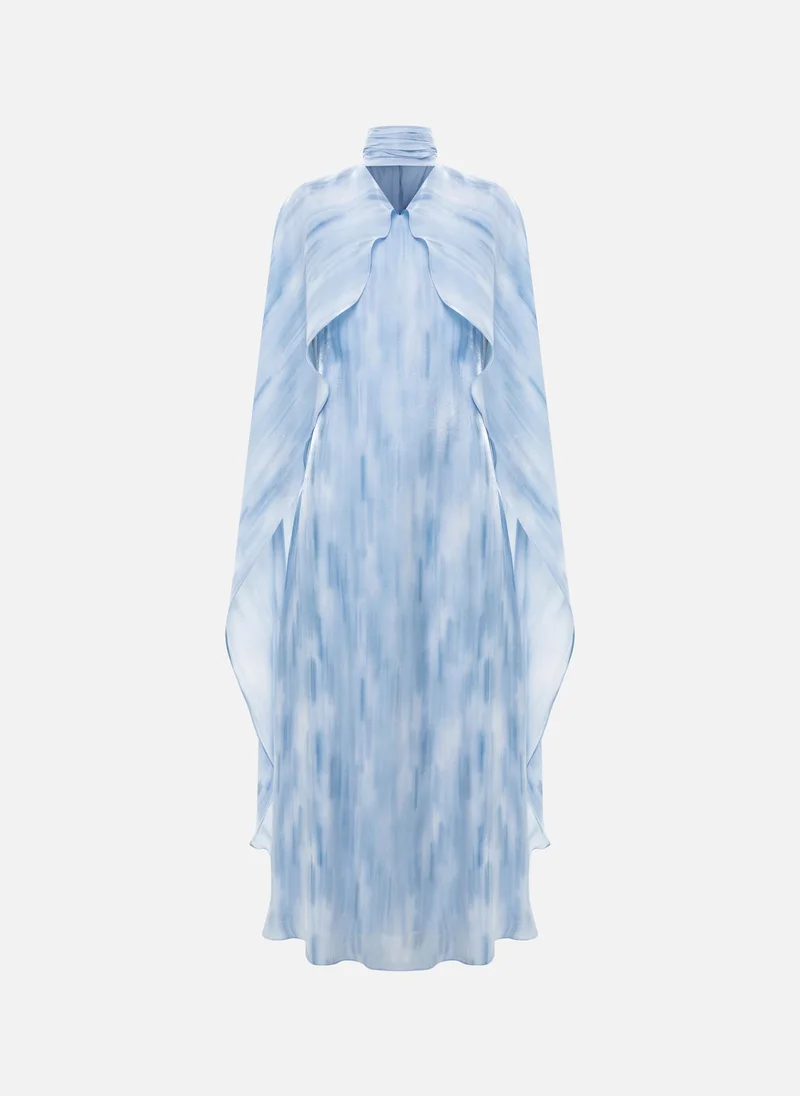 ليتشي فستان ماكسي خفيف الوزن من الفسكوز بتدرج لوني