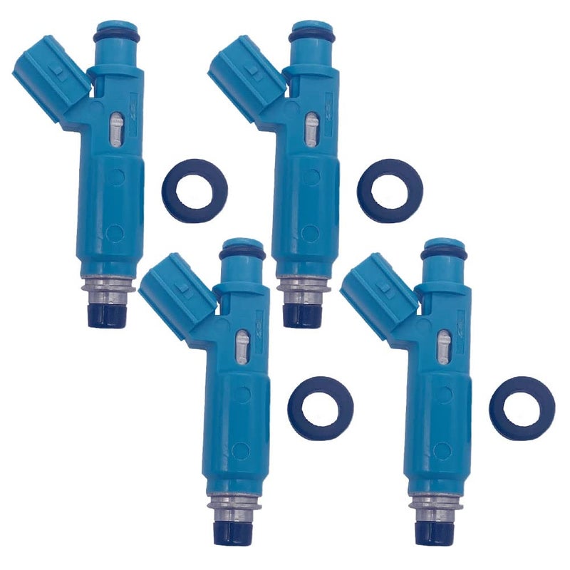 Amrxuts FJ452 4pcs 12 Holes Disc Fuel Injectors for Toyota 20022003 Camry Solara 20012003 Highlander 24L L4 2320928020 2325028020