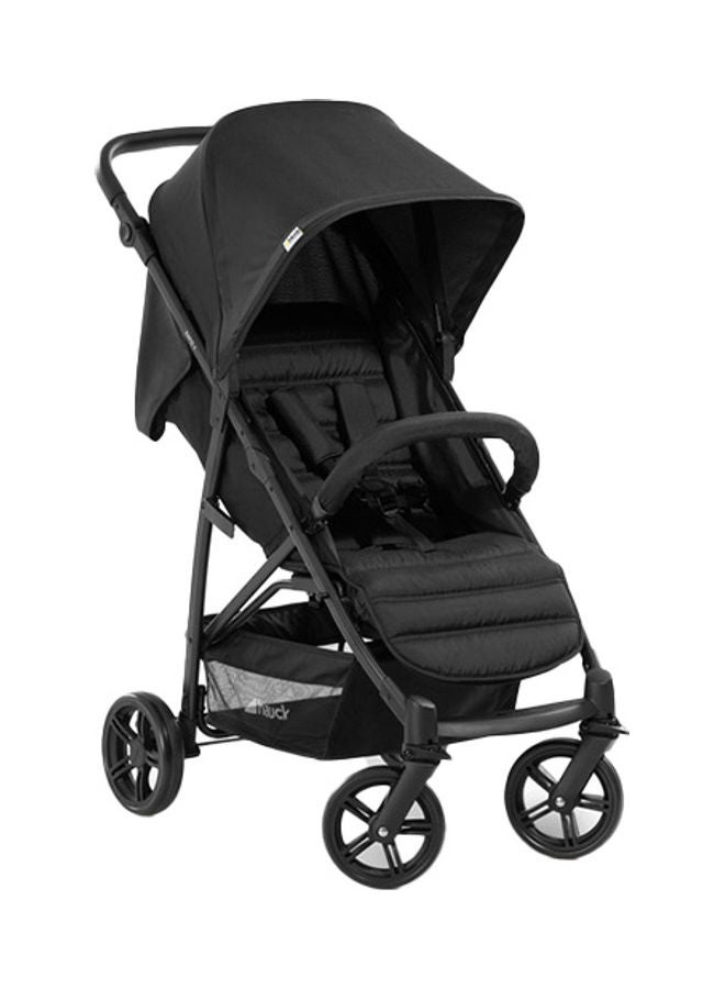 hauck Pushchair Rapid 4, Stroller 25 Kg (22 Kg Child + 3 Kg Basket), Small Folding Stroller With Lying Postion, Height - Adjustable, Large Shopping Basket - Black - Image 1