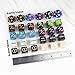 LAMJAM 66 PCS MTG Dice Counters Keyword Metal Tokens 11 Shield Life Counter Dice Set Spindown D20 for MTG TCG Magic Cards Gaming Accessories - Image 4