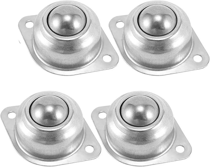 كرات نقل ثقيلة مقاس 1 2 بوصة لعربات الناقلات 4 قطع محامل أسطوانية مثبتة بشفة فولاذية - Image 2