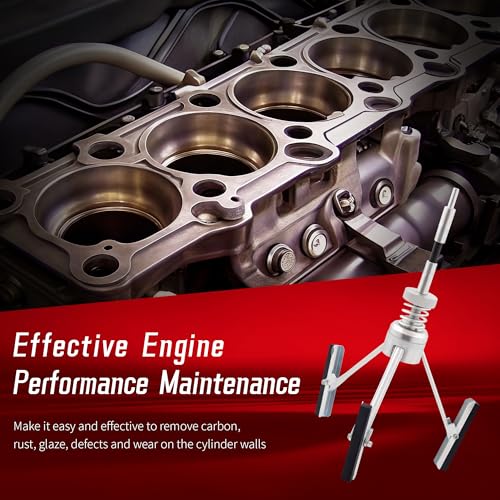 WAYCOJOY Cylinder Hone Tool Adjustable Engine Cylinder Honing Tool for Grinding Holes from 2 to 7 in Diameter Brake Piston Servicing Tools with Extra 3PC 3 Long Stones 220 Grit - Image 3