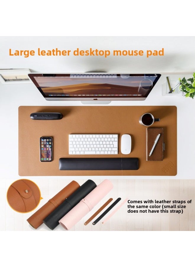 Generic - Japan SANWA Large Size Mouse Pad Leather Desk Mat Office Home Desk Mat Large MPD-C6 Series-Color:1000x350x2mm-Pattern:Leather Sky Blue - Image 1