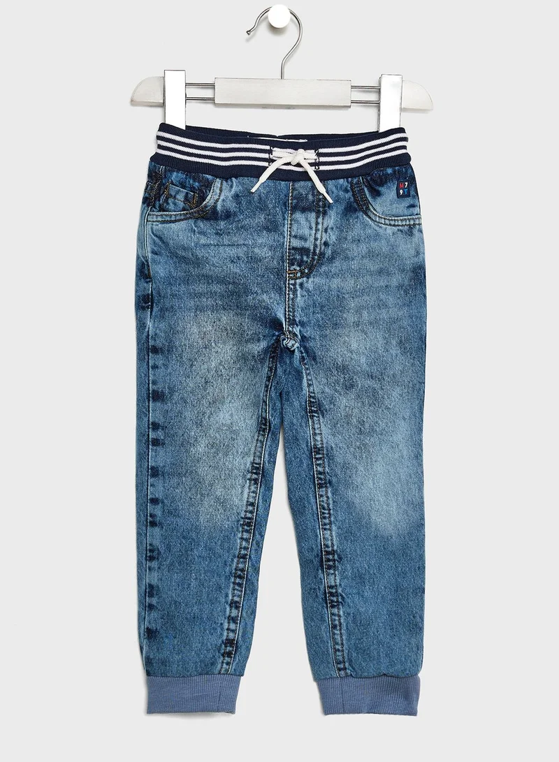 MINOTI Kids Light Wash Straight Fit Jeans