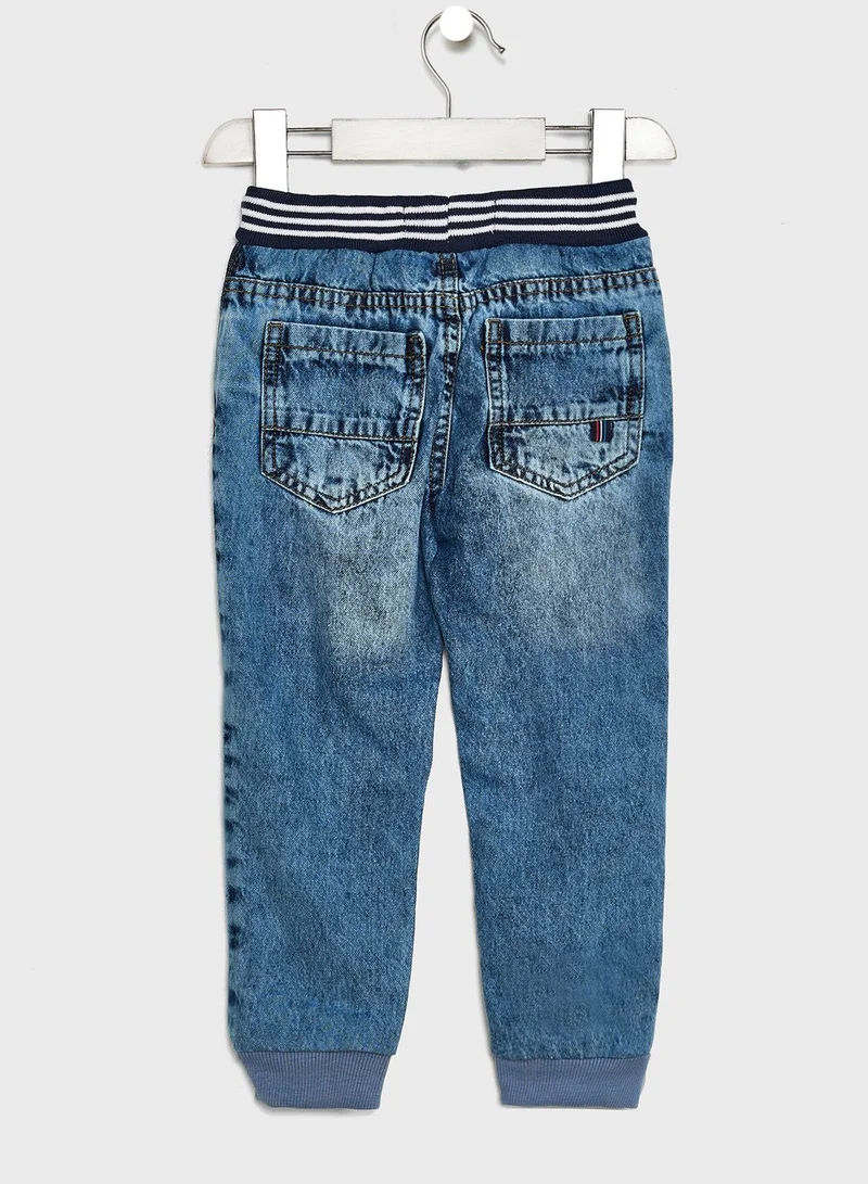 MINOTI Kids Light Wash Straight Fit Jeans