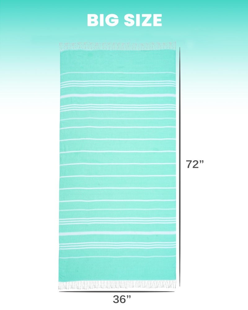 Antfuny 2 Packs Turkish Beach Towels Quick Dry Sand Free Oversized Bath Pool Swim Towel Extra Large XL Big Blanket Adult Travel Essentials Cruise Accessories Must Haves Clearance Vacation Stuff - Image 5