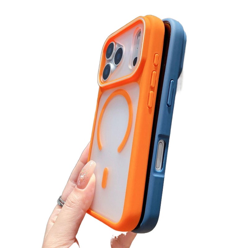 PC MagSafe Case for iPhone 16 / 16 Plus / 16 Pro / 16 Pro Max with Drop Protection and Anti-Fingerprint plus Shockproof plus Strong Magnetic plus Matte Finish in Orange - ModaStar - Image 5