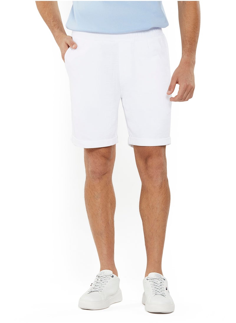NAUTICA Plain Regular Fit Premium Cotton Shorts  - Image 1