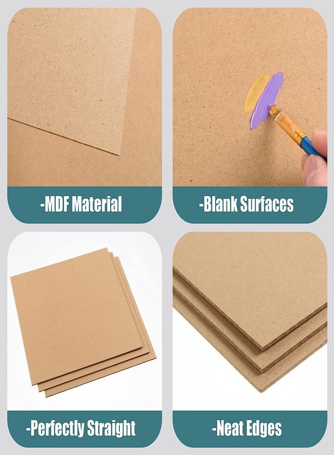 FOBSME 12 Pack MDF Wood Board 12x12x1/8 Inch - Image 3