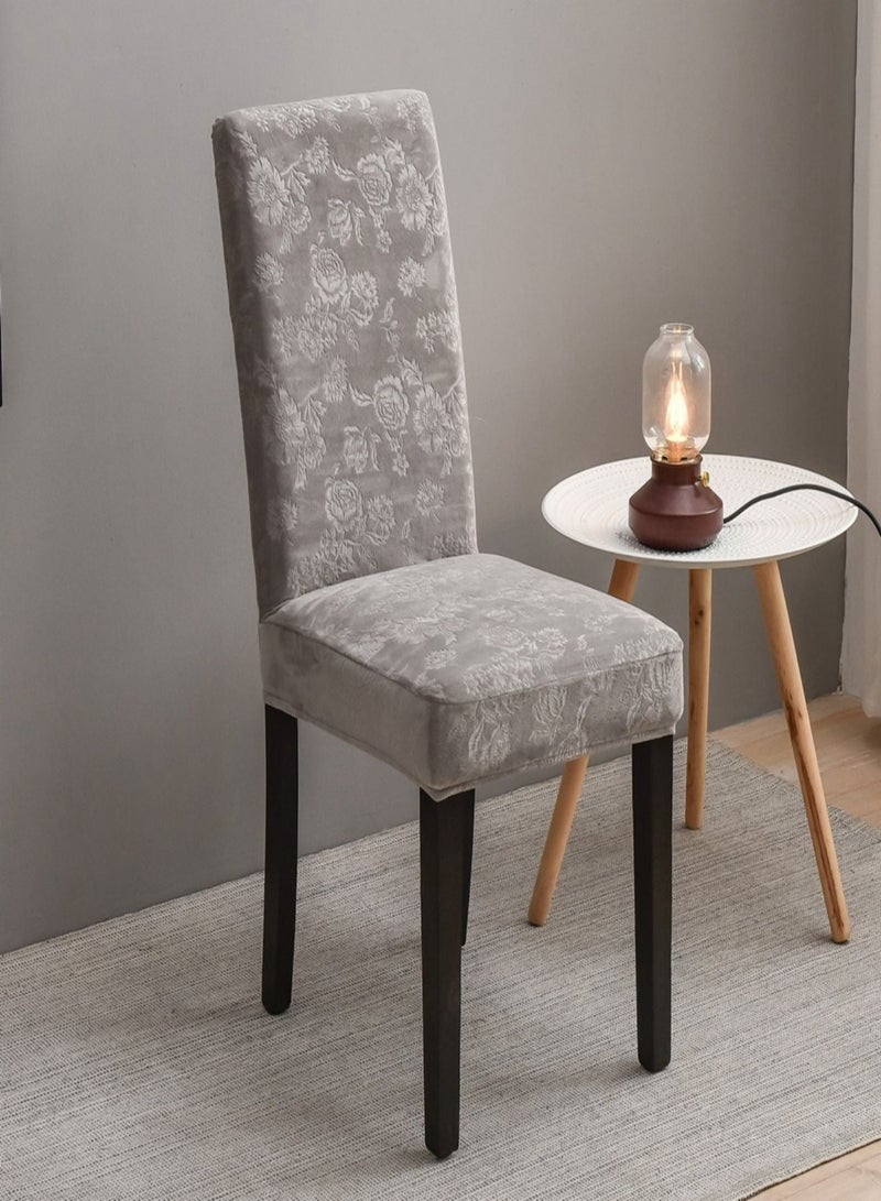 Sharpdo 6-Piece Embossed Stretchable Chair Covers - Image 5