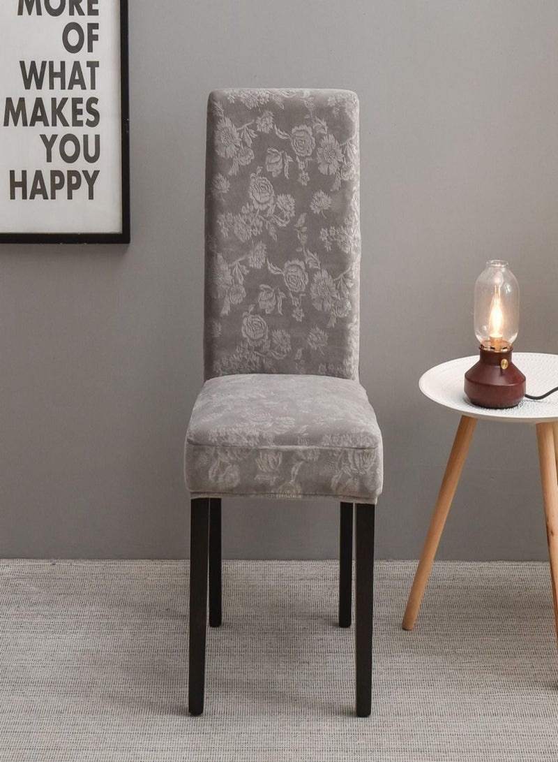 Sharpdo 6-Piece Embossed Stretchable Chair Covers - Image 4