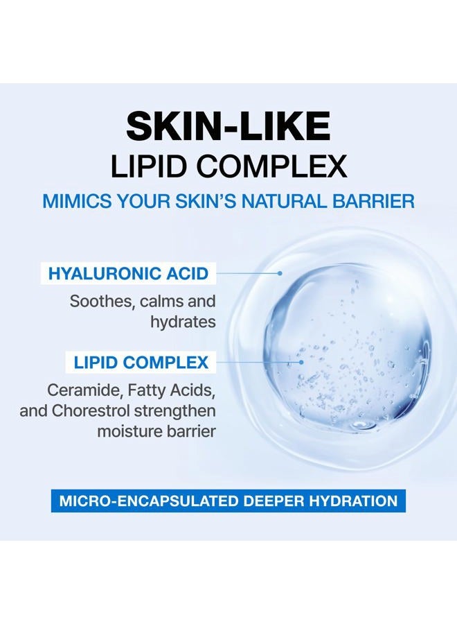 Physiogel Facial Moisturizer, Provides 120-hour Lasting Hydration Korean Skin care, Fragrance Free, Strengthens Skin Barrier, Lightweight Cream for Sensitive Skin, Ceramide, Squalane, 3.38 fl.oz - Image 4