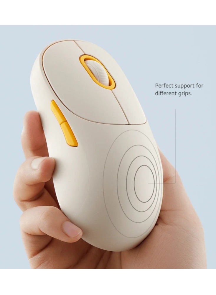 Xiaomi Wireless Mouse 3 | TTC Silent Keys | Dual 2.4GHz And Bluetooth Modes Pairing With Up To 3 Devices | PixArt 1200DPI Precision Sensor | White - Image 4