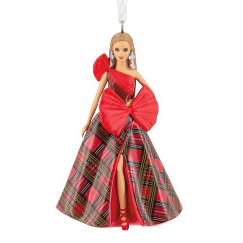 Hallmark Mattel Holiday Barbie 2024 Christmas Ornament - Image 1