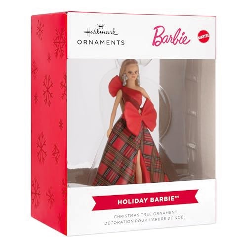 Hallmark Mattel Holiday Barbie 2024 Christmas Ornament - Image 3