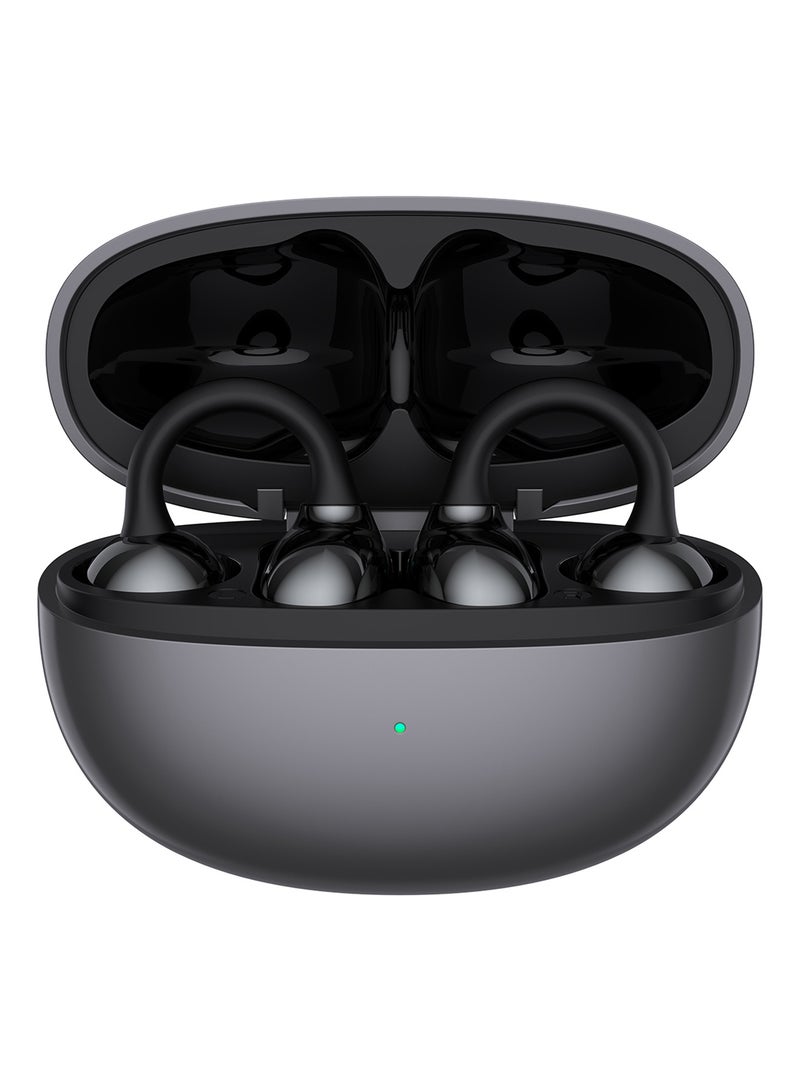 Deepbass AP15 Clip-On Wireless Earbuds – Hi-Res Audio with Stereo Sound & Secure Fit - Black