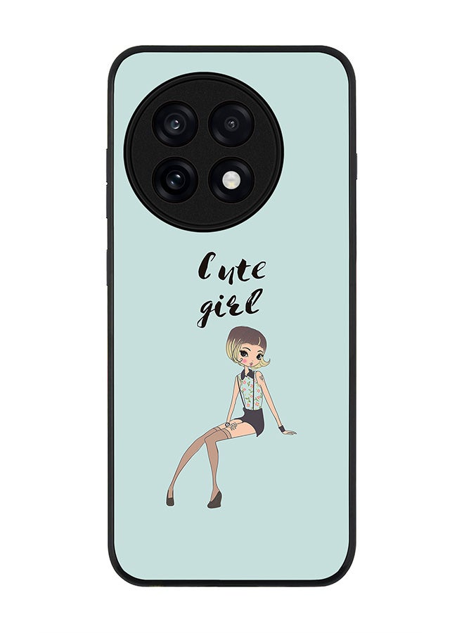 Stylizedd For OnePlus 13R / Ace 5 Pro Case,Slim fit Camera Protection, Shockproof Thin Phone cover  - Shy Cute Girl