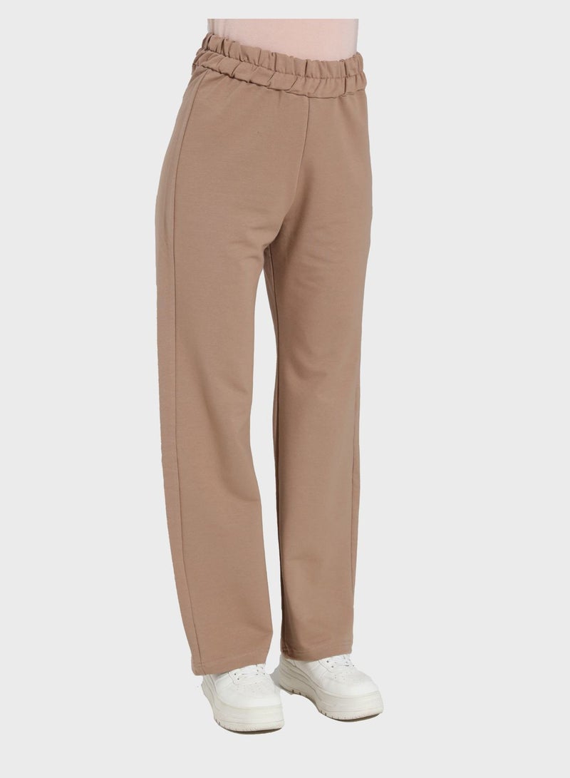 Benin by modanisa Crew Neck And Pants Set - Image 5