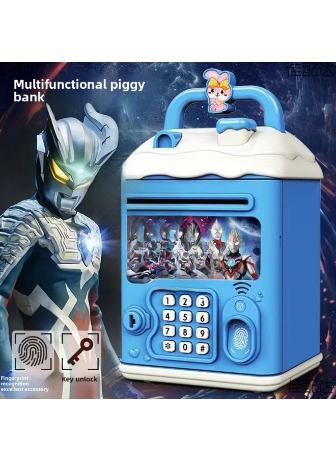 Generic - The Children's Girl's Kulomi Piggy Bank Can Be Accessed Only In And Out Of The Boy's Savings Password Box For The Package.-Color:Melody [key Unlocking⭐Password Fingerprint⭐Automatic Door Opening] Battery Model - Image 1