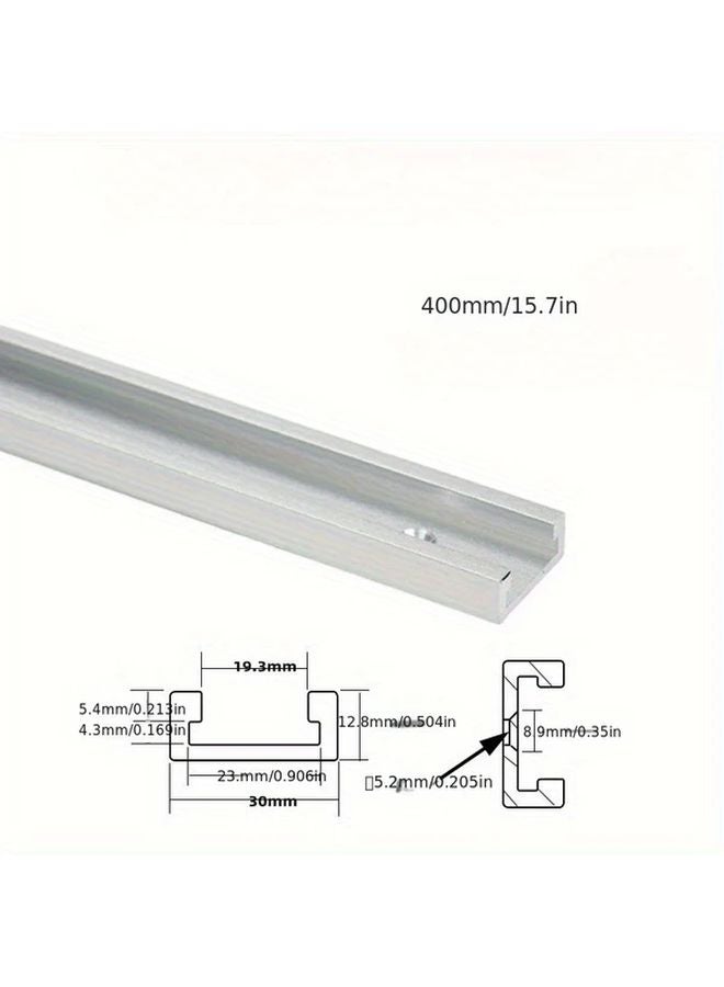 40cm Heavy Duty T Track System Aluminum Miter Sliding Rail For Table Saws Workbenches - Image 1