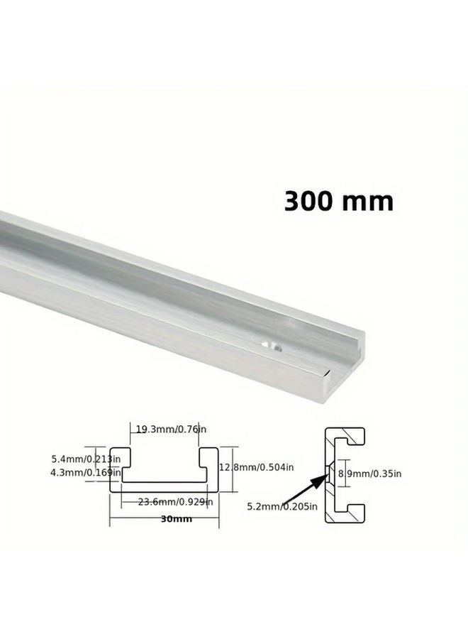 40cm Heavy Duty T Track System Aluminum Miter Sliding Rail For Table Saws Workbenches - Image 4