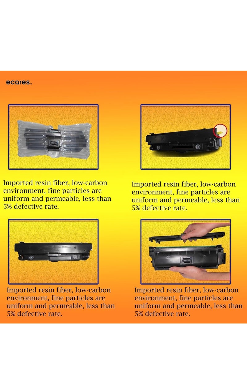 ECARES® 147A W1470A Toner Cartridge Black Compatible with Hp Enterprise M610dn, M611dn, M611, M612dn, M612, MFP M634, MFP M635fht, MFP M635, MFP M636fh (Black) - Image 3