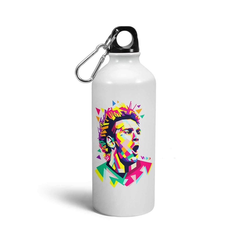 Tee Mafia Tee Mafia Graphical Messi Sipper Bottle Messi Bottle Football Sipper Bottle Designer Sipper Bottles Printed Sipper Bottle 600 Ml Multicolor - Image 1