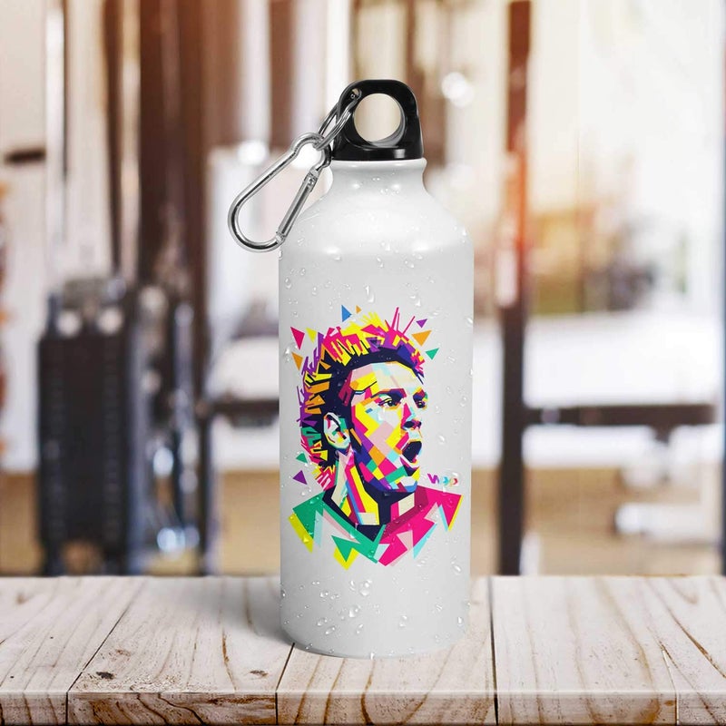 Tee Mafia Tee Mafia Graphical Messi Sipper Bottle Messi Bottle Football Sipper Bottle Designer Sipper Bottles Printed Sipper Bottle 600 Ml Multicolor - Image 2