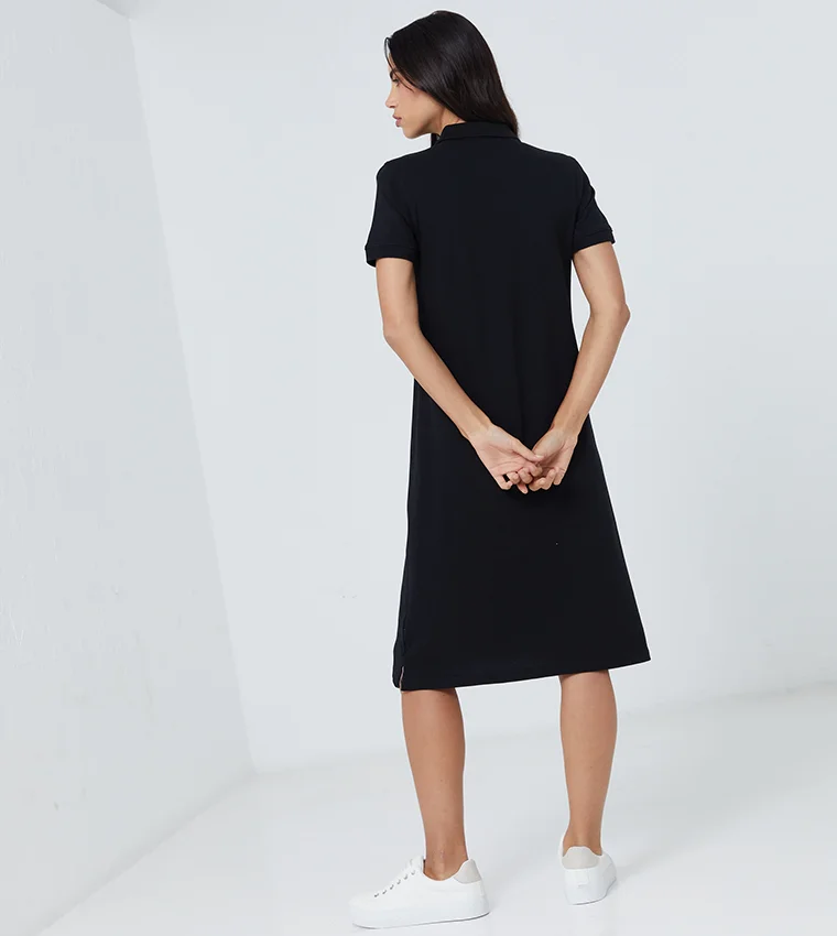 BEVERLY HILLS POLO CLUB Bhpc Womens Black Mid Dress