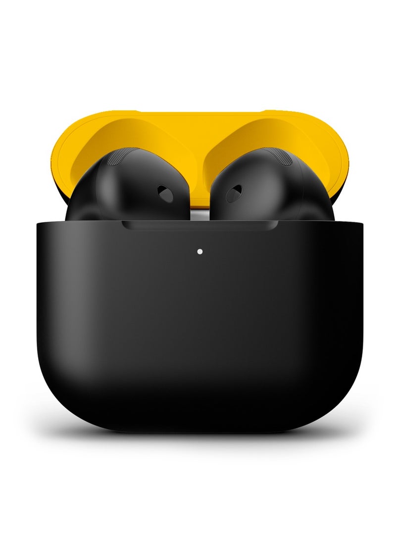 Craft MERLIN CRAFT CUSTOMIZED APPLE AIRPODS 4 COMBO BLACK YELLOW  - Image 1