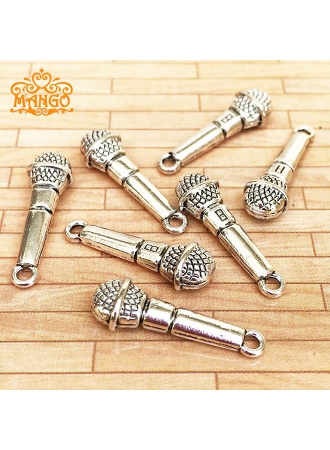1:12 Mini Dollhouse Bjd Special Accessories Props Model Food And Play Miniature Simulation Metal Microphone Microphone-Specifications:one Microphone - Image 4