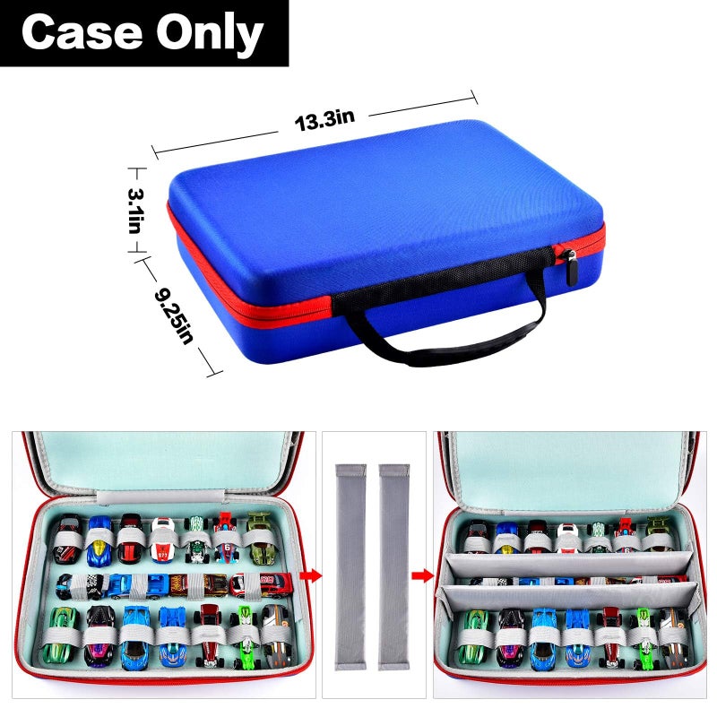 GWCASE Toy Car Organizer Case Compatible with Hot Wheels & Matchbox. Storage Holder Carrying Container Bag Fits for Hotwheels/for Diecast Mini Model Car (Box Only) - Image 3