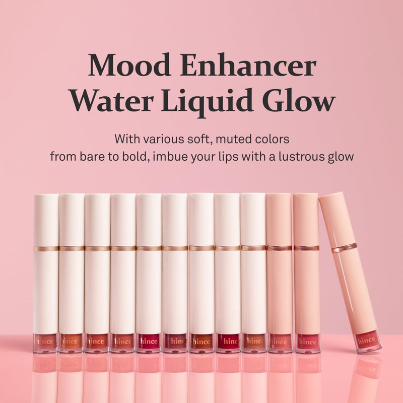 HINCE Mood Enhancer Water Liquid Glow - Non-Sticky & Waterproof Lip Stain for Women - Long Wearing Lip Gloss for Natural and Glass Glow - Moisturizing Liquid Makeup, 0.16 fl.oz. (AMBIENT) - Image 2