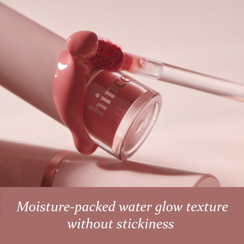 HINCE Mood Enhancer Water Liquid Glow - Non-Sticky & Waterproof Lip Stain for Women - Long Wearing Lip Gloss for Natural and Glass Glow - Moisturizing Liquid Makeup, 0.16 fl.oz. (AMBIENT) - Image 4