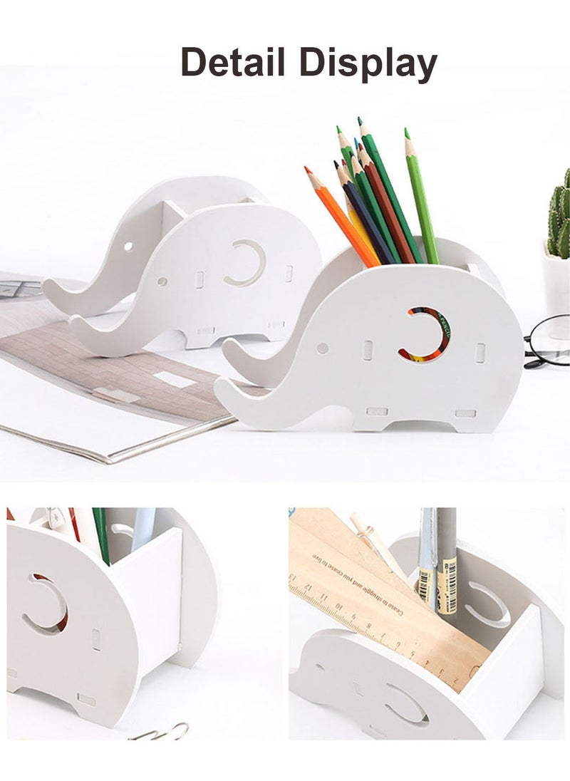 Kidle - Desktop pencil organizer Creative Stationery Box Plastic Desk Marker Pencil Holder - Image 1