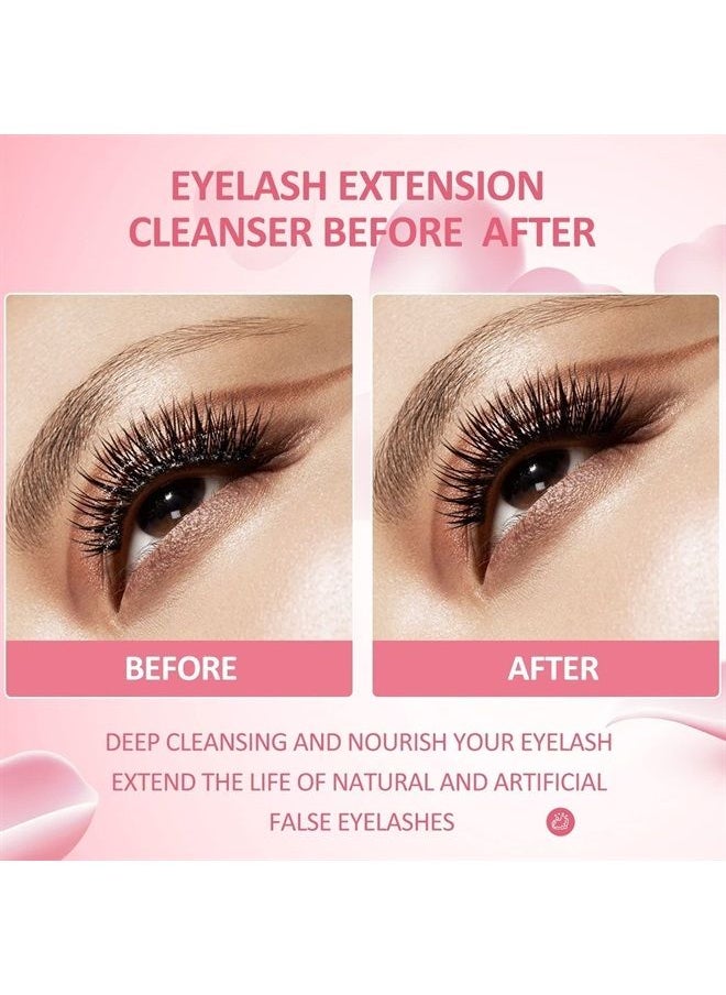 Eyelash Extension Cleanser 60ml +Mascara Wand+ Brush Eyelid Foaming Cleanser,Eyelash Wash and Lash Bath for Extensions,Paraben & Sulfate Free,Makeup Remover,Salon and Home use（60ml/2fl.oz） - pzsku/ZB810DCF661775AD29A53Z/45/_/1686777678/c54dd5ea-7c97-460b-887b-37174e955b7a