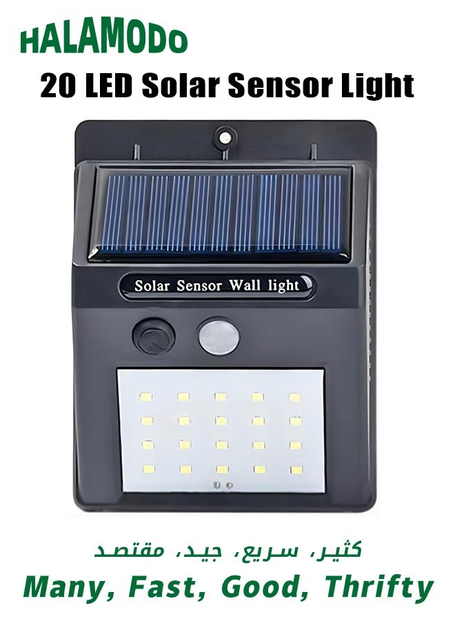 20 LED Solar Motion Sensor Light, Wireless Waterproof Night Spotlight, Solar Lights for Home Outdoor Garden Wall - Image 1