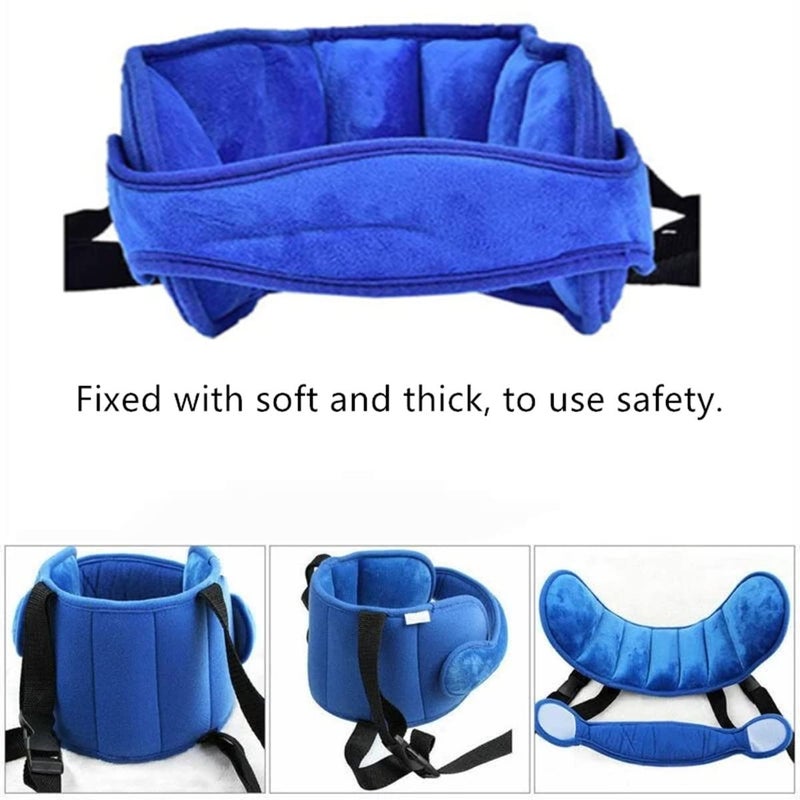 RUITASA Car Seat Head Support Band, Adjustable Child Neck Relief, Infants and Baby Head Support (Blue) - Image 5