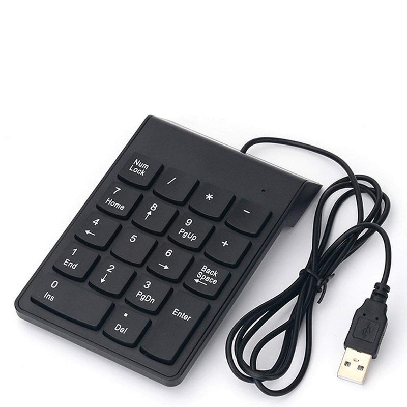USB 2.0 Wired Numeric Keypad USB NUM PAD Slim Mini Number Pad Digital Keyboard 18 Keys for iMac/Mac Pro/MacBook/MacBook Air/Pro Laptop PC Notebook Desktop.